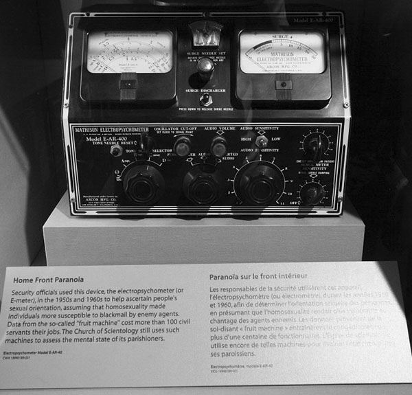 Play Lesbian Fruit Machine And Learn About Canada's Fruit Machine Homosexuality Test - Image credit: Canadian War Museum