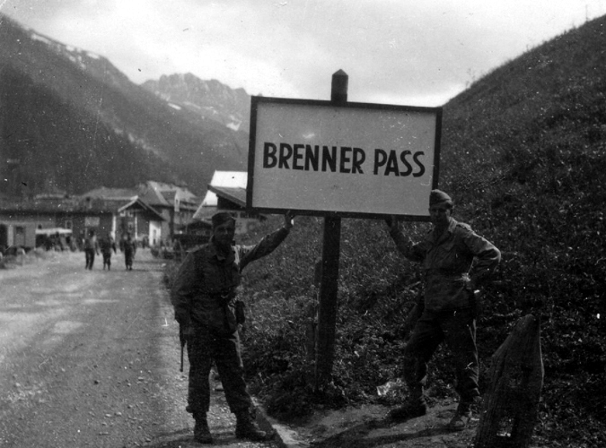 Brenner Pass - Major Albert Ward MBE MM