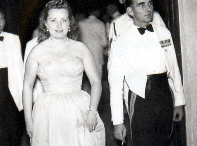 Major Albert Ward MBE MM in Malta with Gretal & Gerhard Christ