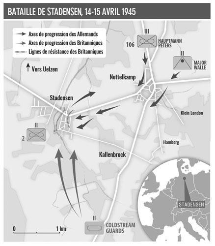 WW2 British advance: Nettelkamp / Stadensen / Uelzen (Germany) skirmishes 14-15 April 1945