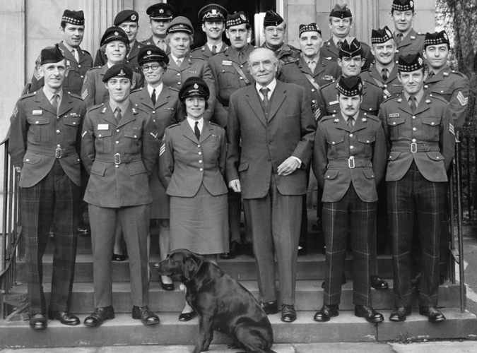 Scottish Army Recruitment Office - Rutland Square, Edinburgh 1970's - Major Albert Ward MBE MM