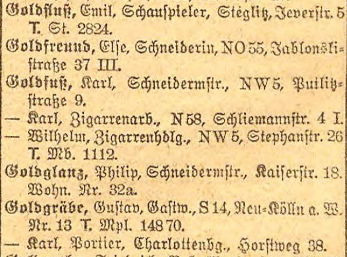 Else Goldfreund  - 1920