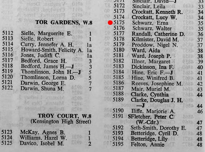 Erna Goldfreund Schwarz and Walter Schwarz London, UK in 1965