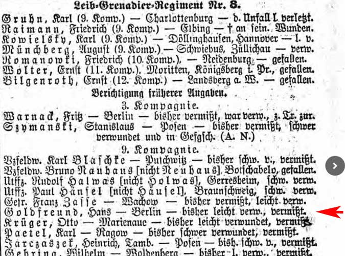 Hans Goldfreund - 1916