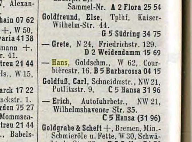 Hans Goldfreund - 1936