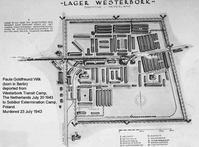 Paula Wilk Goldfreund - 1943 westerbork transit camp, Drenthe Netherlands