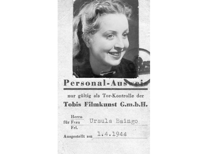 Uschi Ward (nee Ursula Augusta Maria Baingo aka Ursula Baingo)